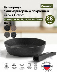 Сковорода со съемной ручкой «Гранит»