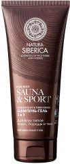 Шампунь-гель 3 в 1 для волос, бороды и тела «Sauna & Sport for Men»