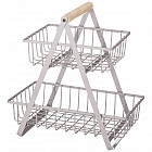 Корзина для фруктов с деревянной ручкой