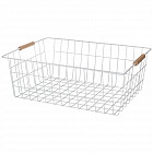 Корзина с деревянными ручками