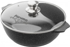 Жаровня с крышкой «Гранит black Induction Pro»