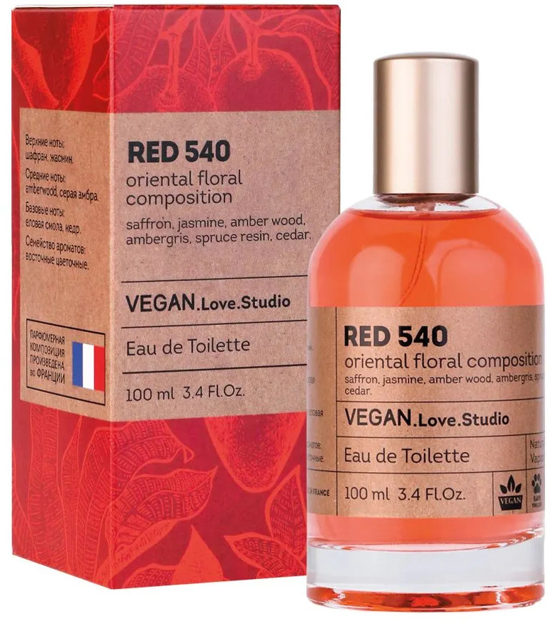 Туалетная вода «Vegan Love Studio Red 540» | Delta Parfum