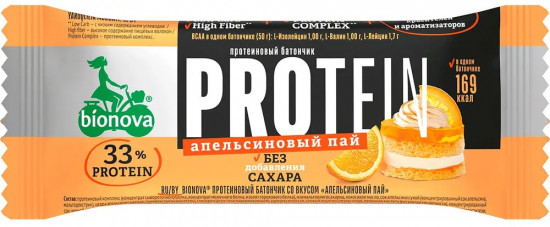 Батончик протеиновый «Апельсиновый пай»