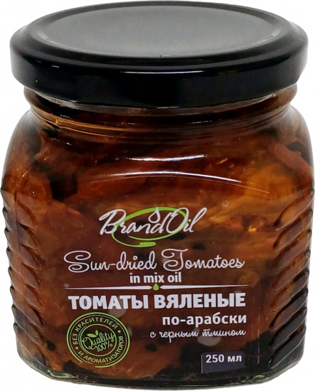 Томаты вяленые в смеси масел по-арабски с черным тмином