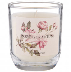Свеча ароматизированная в стакане «Rose Geranium»