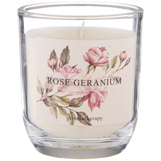 Свеча ароматизированная в стакане «Rose Geranium»