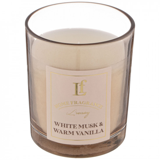 Свеча ароматизированная в стакане «White Musk & Warm Vanilla»