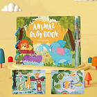 Развивающая книжка с липучками «Животные»