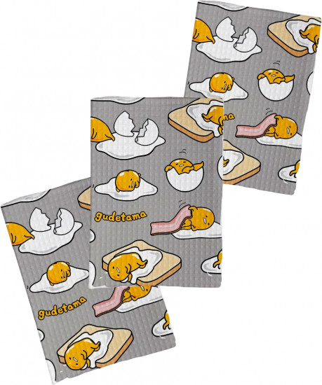 Комплект вафельных полотенец «Gudetama»