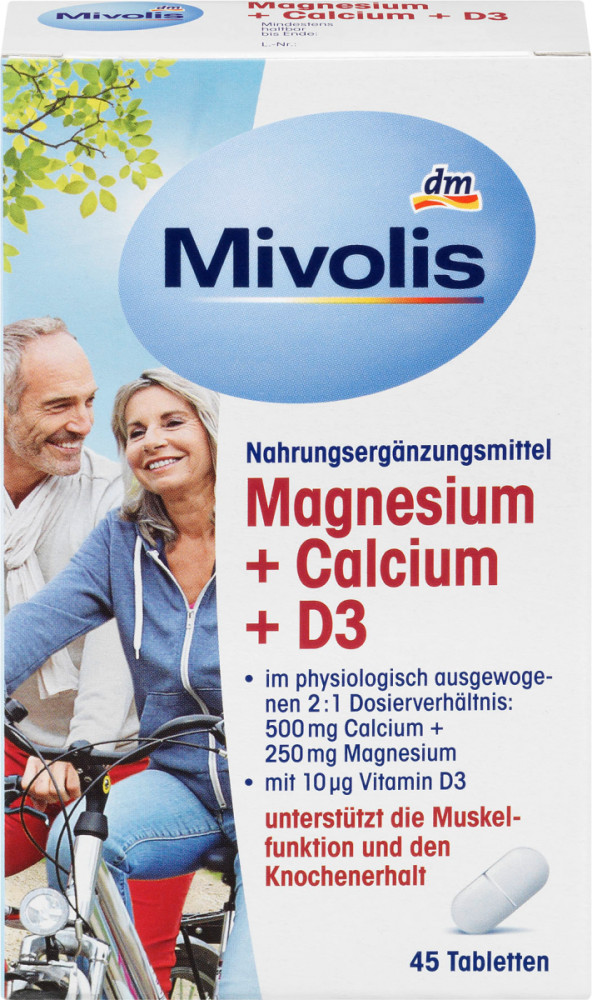 БАД «Magnesium+Calcium+D3» | Mivolis
