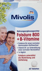 БАД «Folsäure 800 + B-Vitamine»