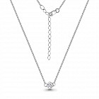 Колье из серебра с фианитом