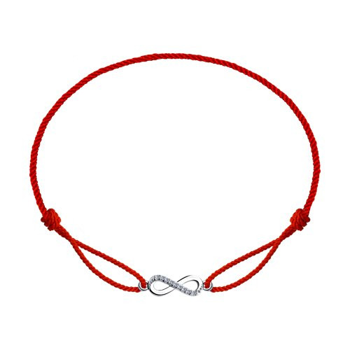 Браслет из серебра с фианитами