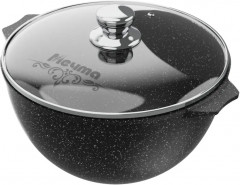 Казан для плова с крышкой «Гранит black Induction Pro»