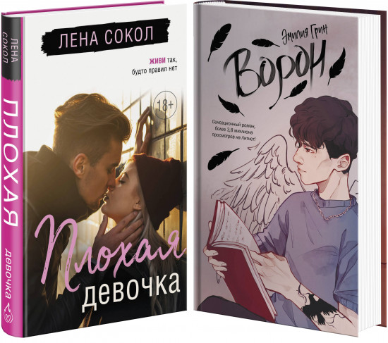 Комплект из 2 книг: Плохая девочка. На крыльях любви. Ворон