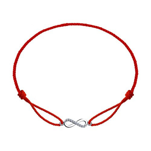 Браслет из серебра с фианитами
