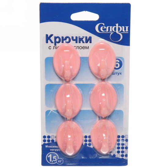Набор крючков с липким слоем