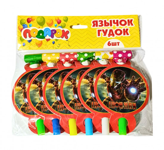 Язычок-гудок с карточкой