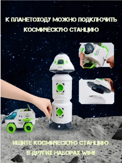 Игровой набор «Космическая станция с космонавтами и капсулой модулем»