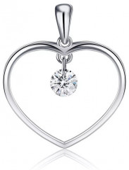 Подвеска из серебра с фианитом