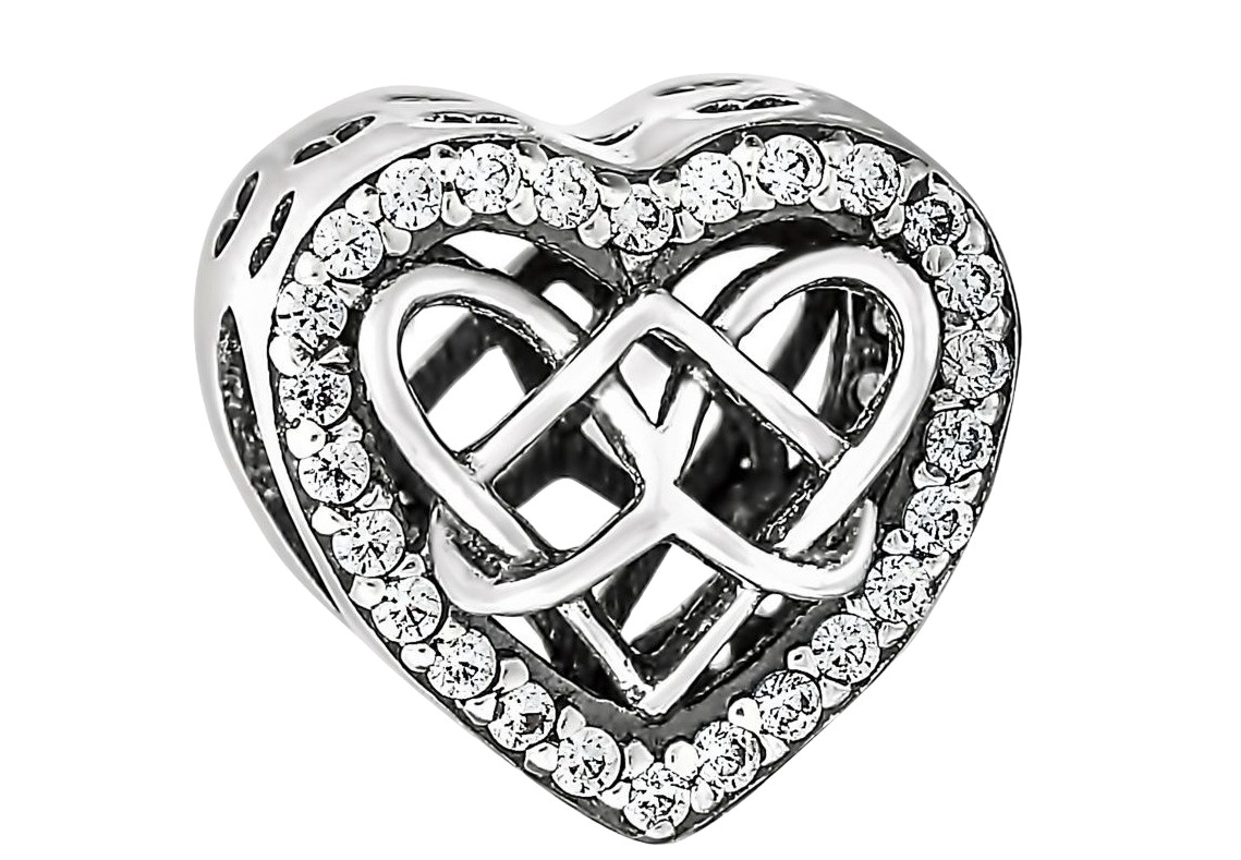 Шарм из серебра с фианитами | Lucente Silver