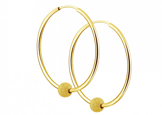 Серьги конго из серебра