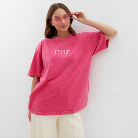Футболка женская из вареного хлопка «Icon»