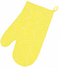 Прихватка-рукавичка «Горошек желтый»
