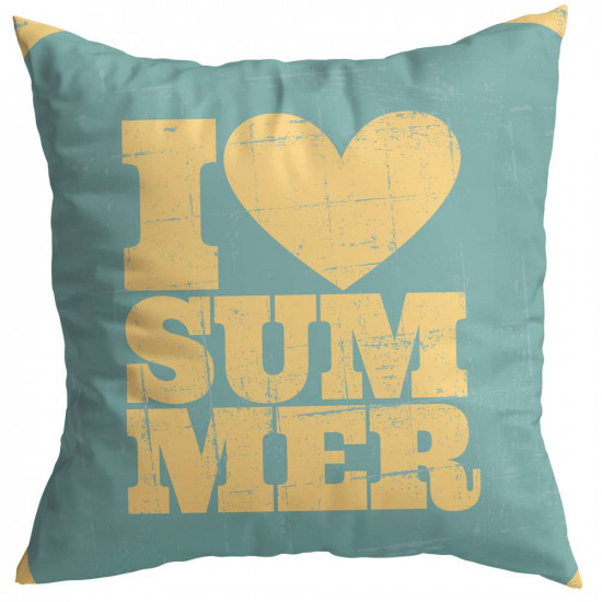 Подушка декоративная Плакат “I love summ