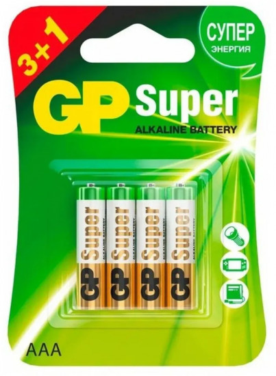 Набор батареек Super Alkaline АAA/LR03, 24А