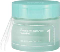 Тонер-пэды для лица с центеллой «No.1 Centella Re-Leaf Green Toner Pad»