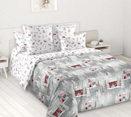 Комплект постельного белья «Зимняя прогулка 1»