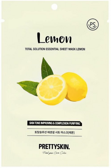 Маска для лица тканевая «Total Solution Essential Sheet Mask Lemon»