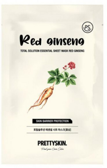 Маска для лица тканевая «Total Solution Essential Sheet Mask Red Ginseng»