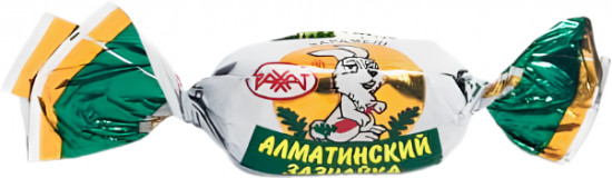 Карамель с рассыпчатой молочно-ореховой начинкой и вишнёвым вкусом «Алматинский Зазнайка»