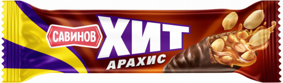 Батончик карамельно-молочный с арахисом