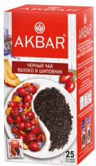 Чай черный пакетированный с яблоком и шиповником