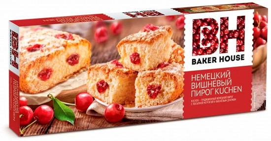 Пирог бисквитный вишневый «Kuchen»