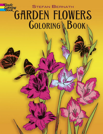 Garden Flowers Coloring Book