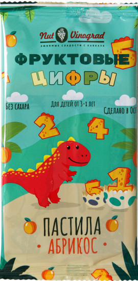 Пастила абрикосовая «Фруктовые цифры»