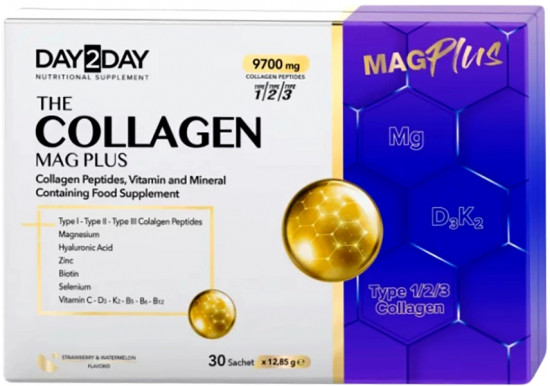 Коллаген пептид с магнием со вкусом клубники и арбуза «Collagen Mag Plus»