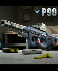 Игрушечный автомат с мягкими пулями «P90 Educational Set»