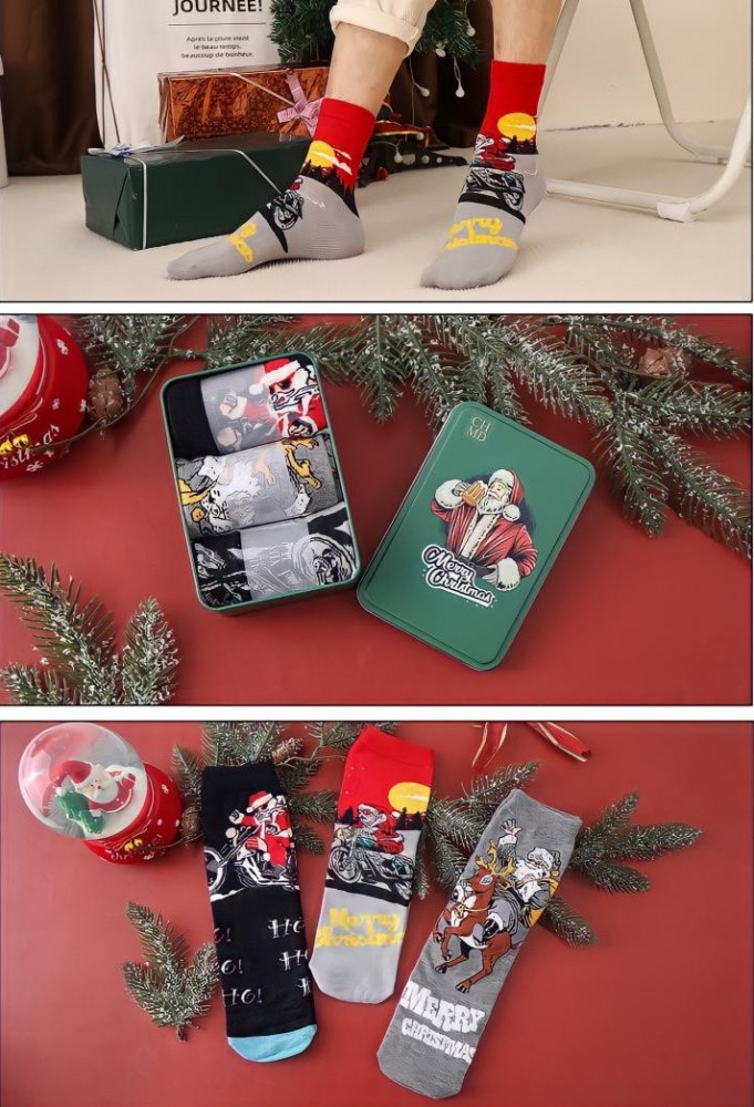 Комплект носков унисекс «Santa» | Merry Christmas | Madame Chantal
