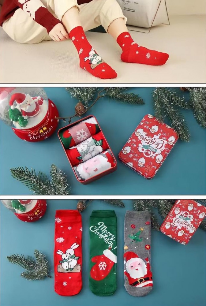 Комплект носков унисекс | Merry Christmas | Madame Chantal