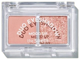 Тени двойные «Mood Up Duo Eyeshadow», оттенок CR01 Sugar Coral