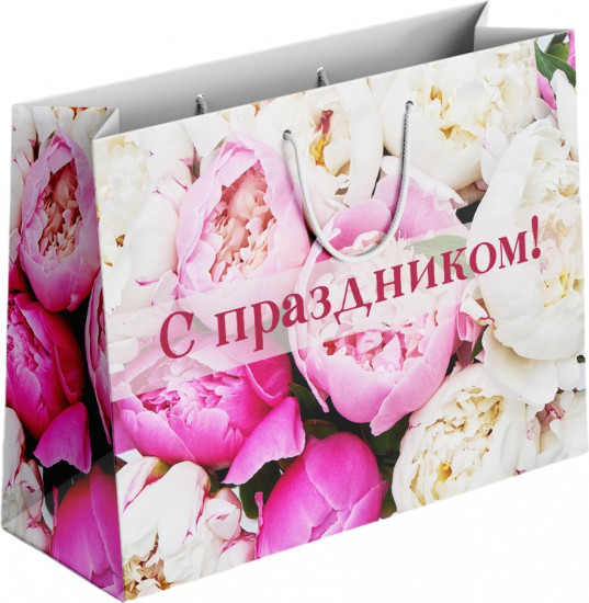 Пакет подарочный «С праздником»