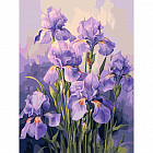 Набор для рисования по номерам «Ирисы в пастельных тонах»
