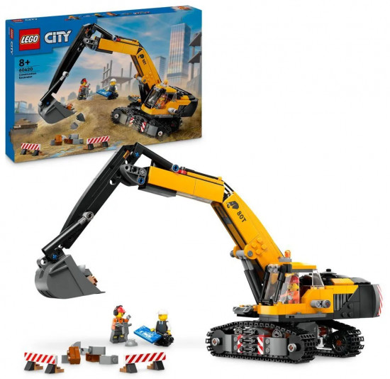 Конструктор LEGO® 60420 Желтый строительный экскаватор