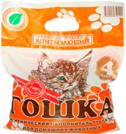 Наполнитель для кошачьего туалета впитывающий «Гошка»