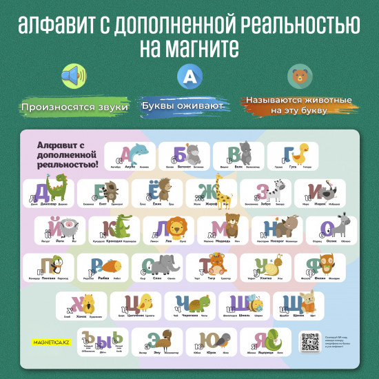 Алфавит на магните интерактивный с озвучиванием